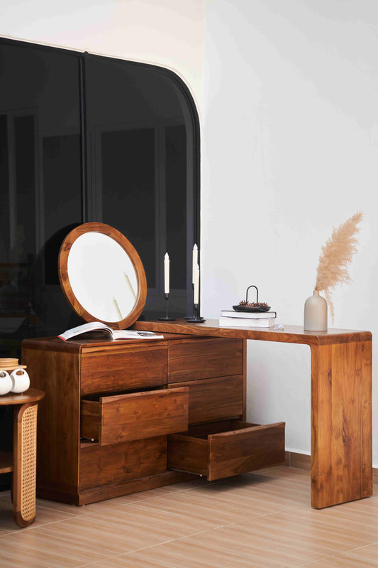 Teak Dresser Table - DOSHI