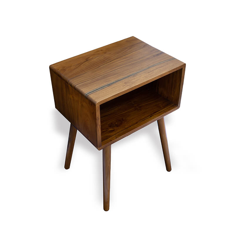 Teak Bedside Table - HAPPI