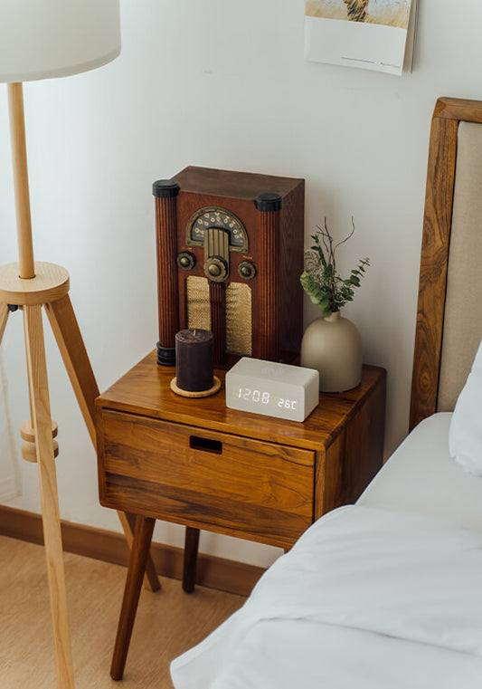 Teak Bedside Table - JUN