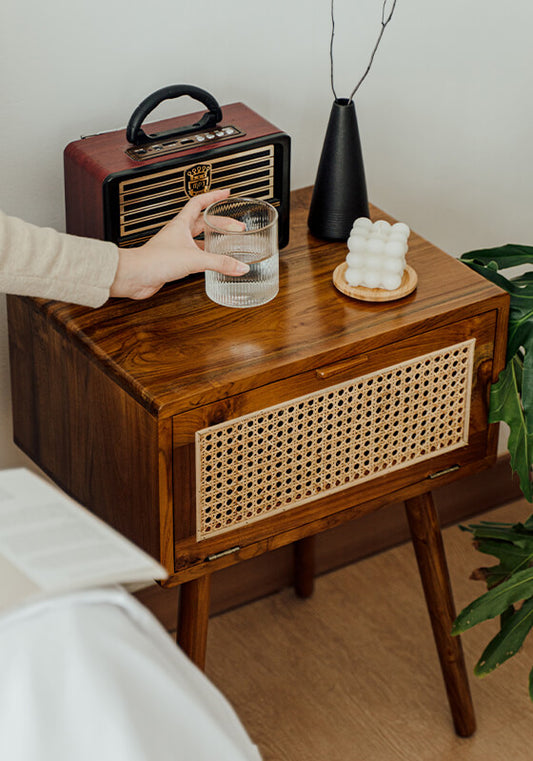 Teak Bedside Table - YASU