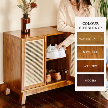 Teak Shoe Cabinet - GENKI