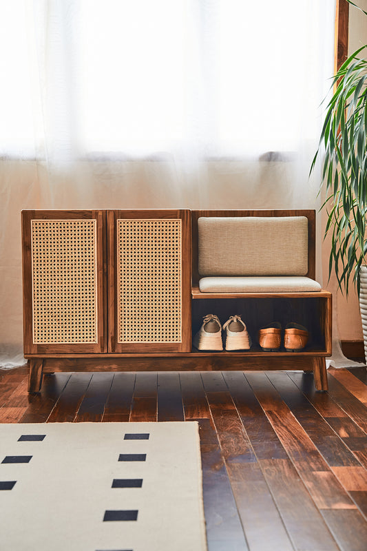 Teak Shoe Cabinet - GENKI