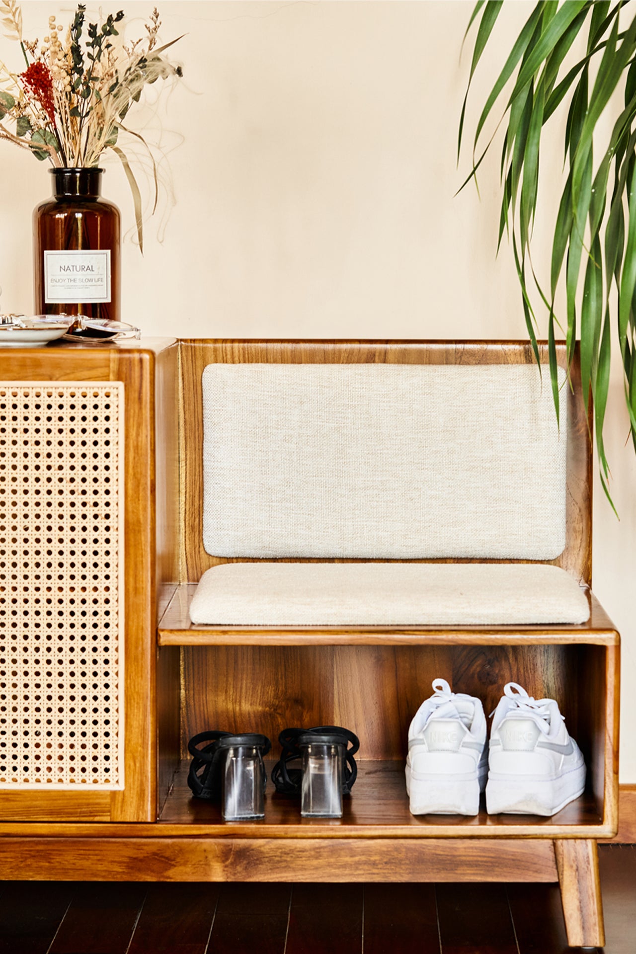 Teak Shoe Cabinet - GENKI