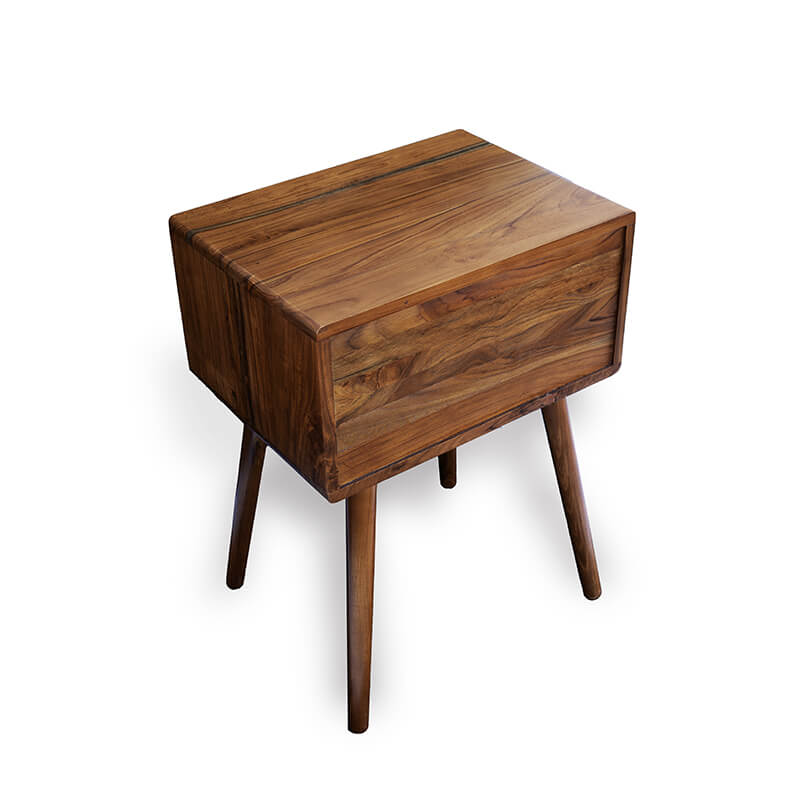 Teak Bedside Table - HAPPI