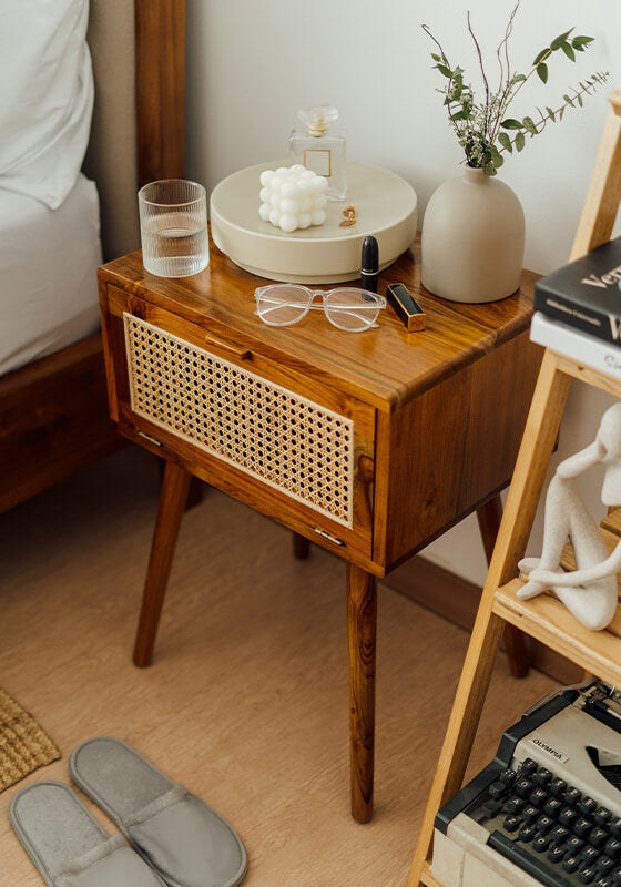 Teak Bedside Table - YASU