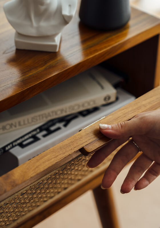 Teak Bedside Table - YASU